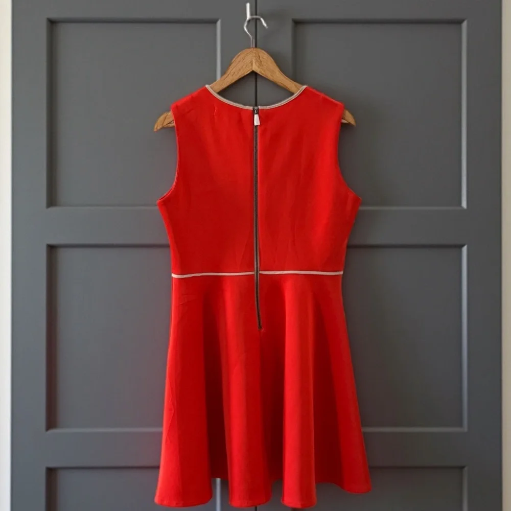 NWT Reed Women’s Red Orange Sleeveless Dress! Large! NEW! - Picture 3 of 9